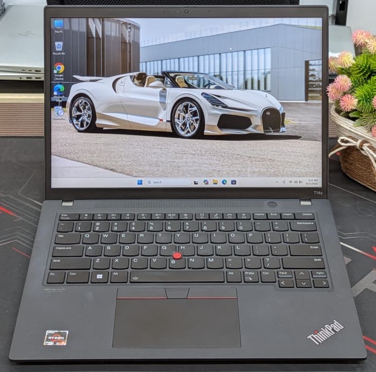 Lenovo Thinkpad T14S Gen 3, AMD Ryzen 5 Pro 6650U, RAM 16 GB. LPDDR5 6400 MHz, 512 GB. Pcle NVME GEN 3 SSD, 14 Inch FHD+ IPS Display